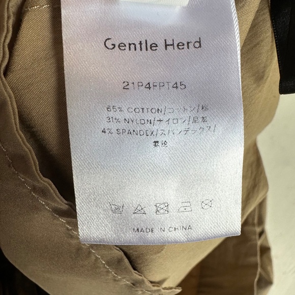 Gentle Herd Zoom Pocket Taper Cotton-Blend Ankle Pants - Picture 6 of 7